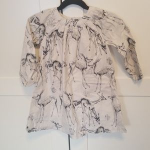 Beautiful Baby Gap Deer Dress sz tdlr 4